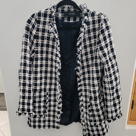 Zara Jackets & Blazers - Zara Tweed Blazer Coat M
